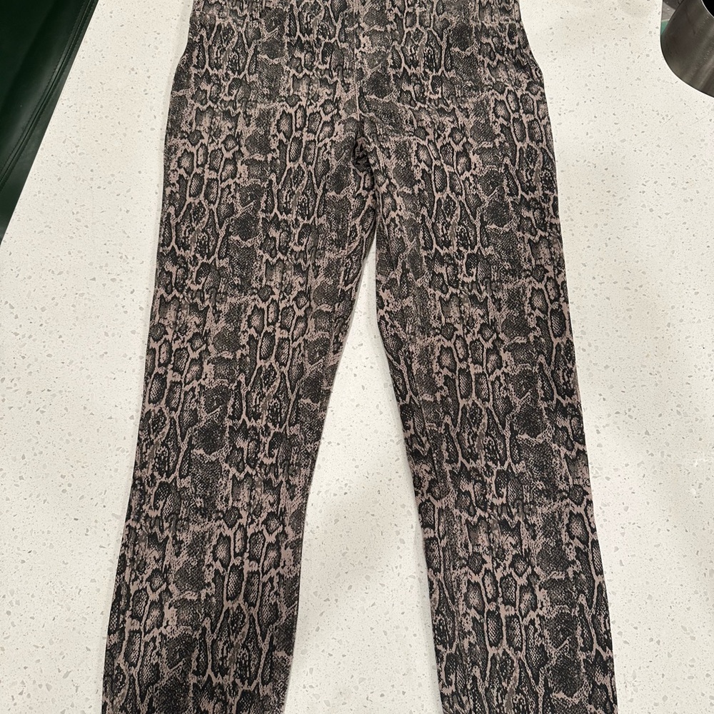 SPANX Snake Print Jeggings - Black and Brown